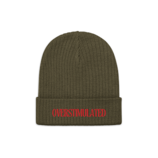 OVERSTIMULATED - ribbed beanie