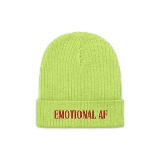 EMOTIONAL AF - ribbed beanie